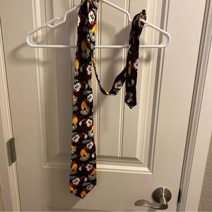 Vintage silk tie CERVANTES 100 pure silk MICKEY MOUSE golf mens tie